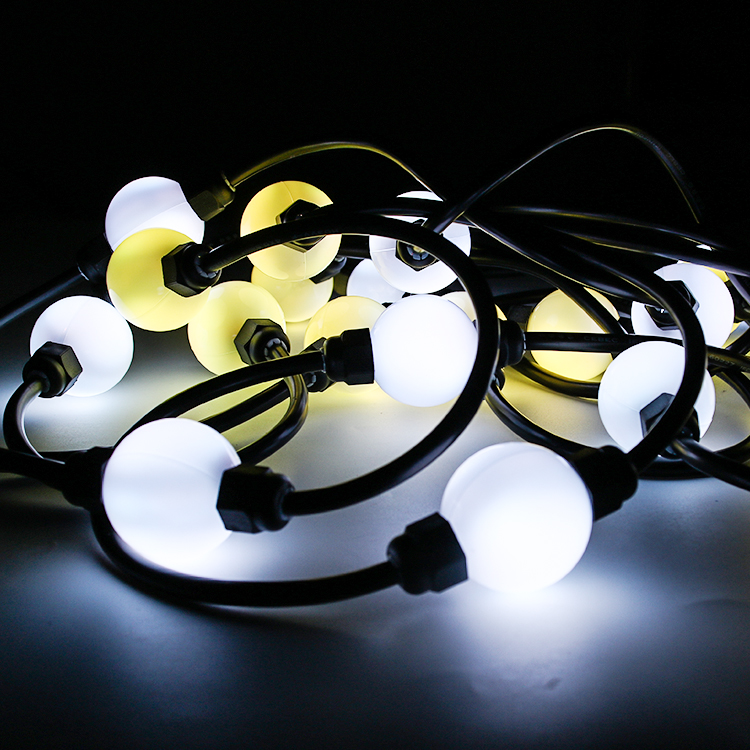 50mm LED ball string white light effect